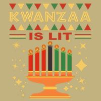 Kwanzaa Is Lit Button