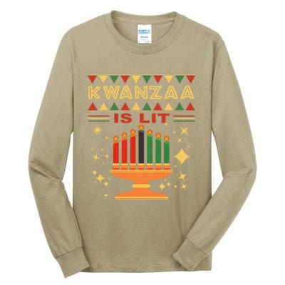 Kwanzaa Is Lit Tall Long Sleeve T-Shirt