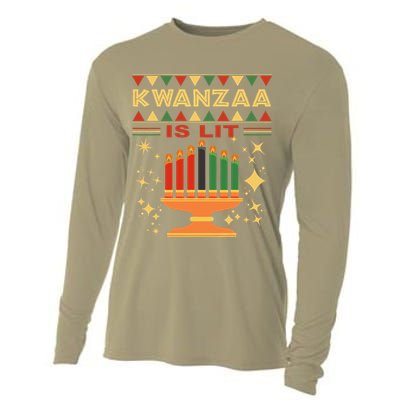Kwanzaa Is Lit Cooling Performance Long Sleeve Crew