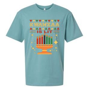 Kwanzaa Is Lit Sueded Cloud Jersey T-Shirt