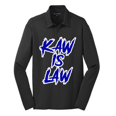 Kakaw Is Law St. Louis Football Tailgate Silk Touch Performance Long Sleeve Polo