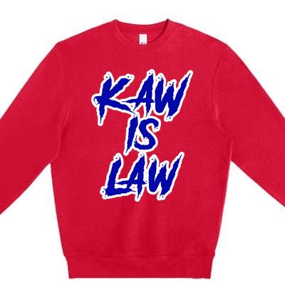 Kakaw Is Law St. Louis Football Tailgate Premium Crewneck Sweatshirt