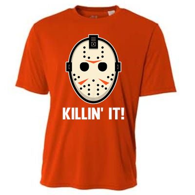 Killin It Lazy Diy Halloween Costume Funny Horror Movie Cooling Performance Crew T-Shirt