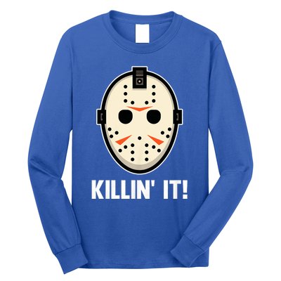 Killin It Lazy Diy Halloween Costume Funny Horror Movie Long Sleeve Shirt