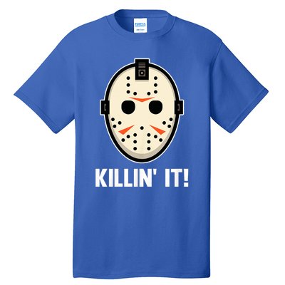 Killin It Lazy Diy Halloween Costume Funny Horror Movie Tall T-Shirt