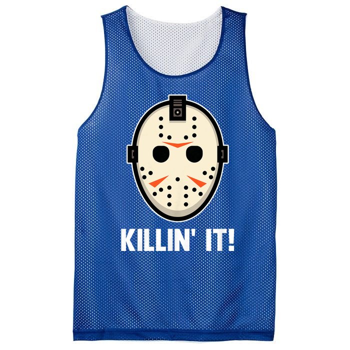 Killin It Lazy Diy Halloween Costume Funny Horror Movie Mesh Reversible Basketball Jersey Tank