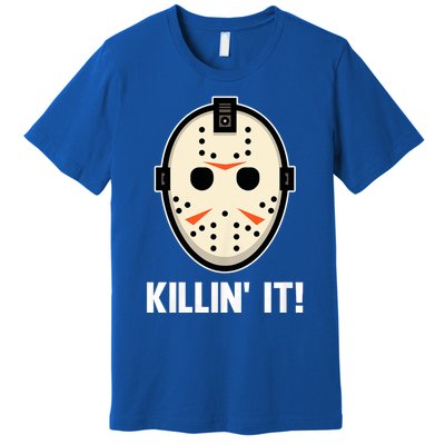 Killin It Lazy Diy Halloween Costume Funny Horror Movie Premium T-Shirt