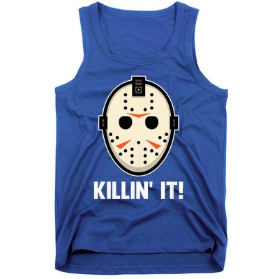 Killin It Lazy Diy Halloween Costume Funny Horror Movie Tank Top