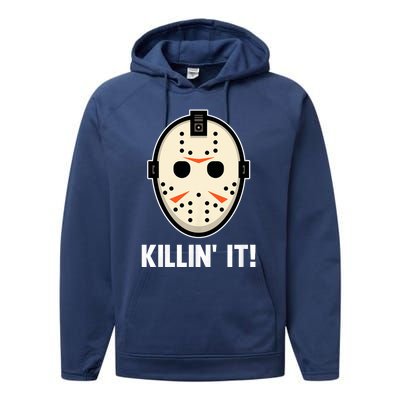 Killin It Lazy Diy Halloween Costume Funny Horror Movie Performance Fleece Hoodie