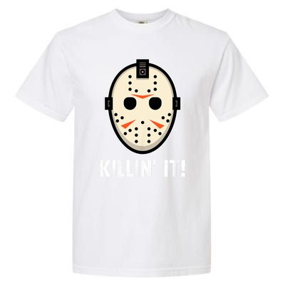 Killin It Lazy Diy Halloween Costume Funny Horror Movie Garment-Dyed Heavyweight T-Shirt