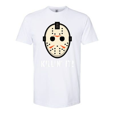 Killin It Lazy Diy Halloween Costume Funny Horror Movie Softstyle CVC T-Shirt