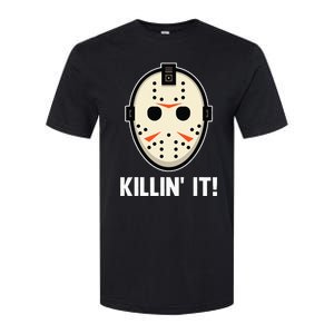 Killin It Lazy DIY Halloween Costume Funny Horror Movie Softstyle® CVC T-Shirt