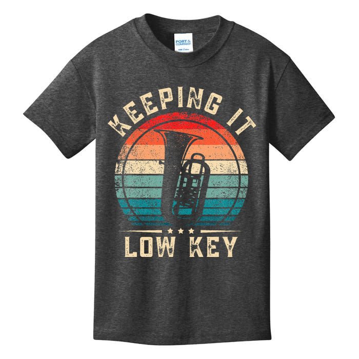 Keeping It Low Key Funny Tuba Kids T-Shirt