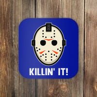 Killin It Lazy DIY Halloween Costume Funny Horror Movie Coaster