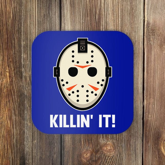 Killin It Lazy DIY Halloween Costume Funny Horror Movie Coaster