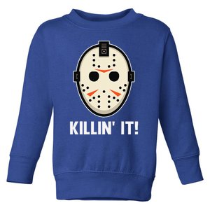 Killin It Lazy DIY Halloween Costume Funny Horror Movie Toddler Sweatshirt