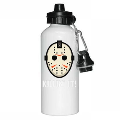 Killin It Lazy DIY Halloween Costume Funny Horror Movie Aluminum Water Bottle