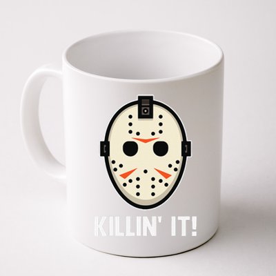 Killin It Lazy DIY Halloween Costume Funny Horror Movie Coffee Mug