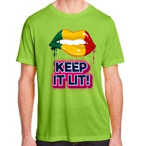 Keep It Lit Melanin Lips Irrefutable And Unapologetic Design Funny Gift Adult ChromaSoft Performance T-Shirt