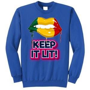 Keep It Lit Melanin Lips Irrefutable And Unapologetic Design Funny Gift Sweatshirt