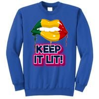 Keep It Lit Melanin Lips Irrefutable And Unapologetic Design Funny Gift Sweatshirt