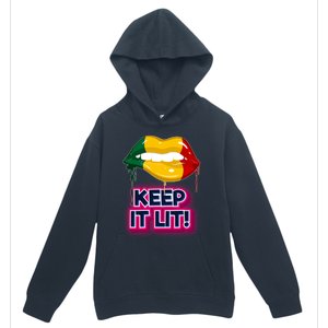 Keep It Lit Melanin Lips Irrefutable And Unapologetic Design Funny Gift Urban Pullover Hoodie