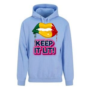 Keep It Lit Melanin Lips Irrefutable And Unapologetic Design Funny Gift Unisex Surf Hoodie