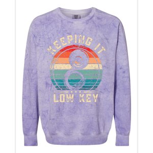 Keeping It Low Key Funny Sousaphone Colorblast Crewneck Sweatshirt