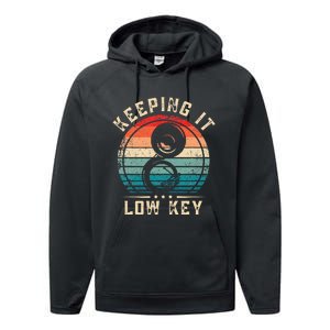 Keeping It Low Key Funny Sousaphone Performance Fleece Hoodie