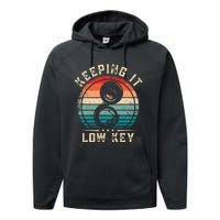 Keeping It Low Key Funny Sousaphone Performance Fleece Hoodie