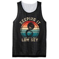 Keeping It Low Key Funny Sousaphone Mesh Reversible Basketball Jersey Tank