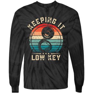 Keeping It Low Key Funny Sousaphone Tie-Dye Long Sleeve Shirt