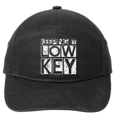 Keeping It Low Key 7-Panel Snapback Hat