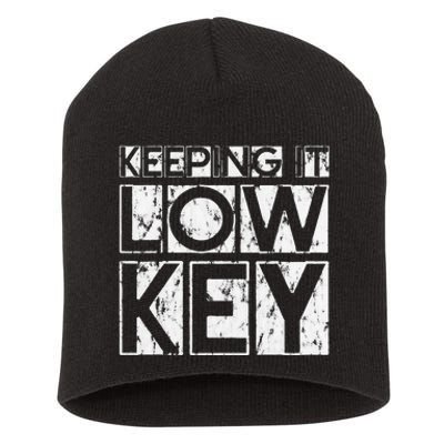 Keeping It Low Key Short Acrylic Beanie