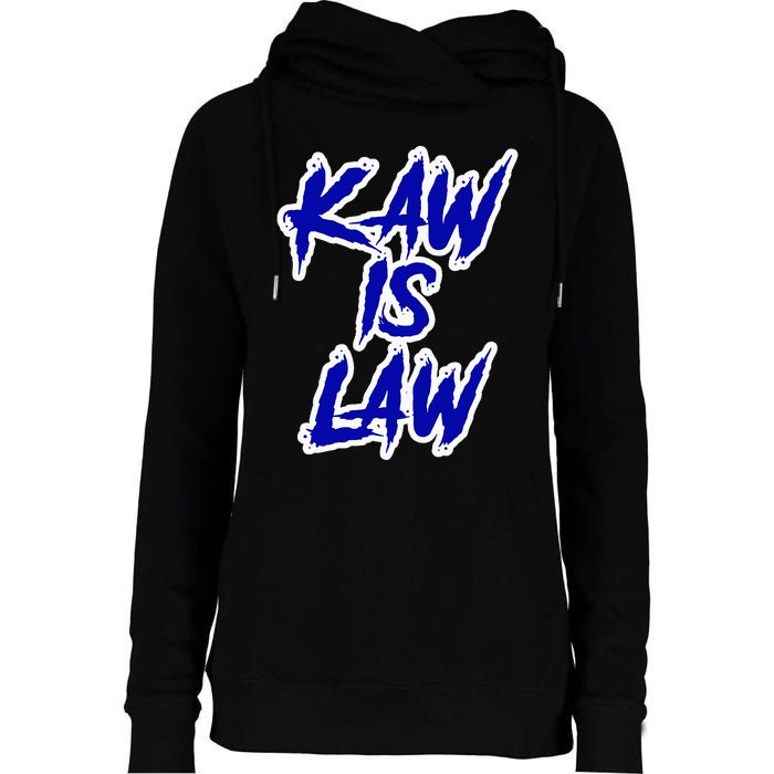 Kakaw Is Law B.A.T.T.L.E.H.A.W.K.S St. Louis Football Tailgate Womens Funnel Neck Pullover Hood