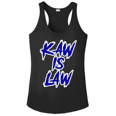 Kakaw Is Law B.A.T.T.L.E.H.A.W.K.S St. Louis Football Tailgate Ladies PosiCharge Competitor Racerback Tank