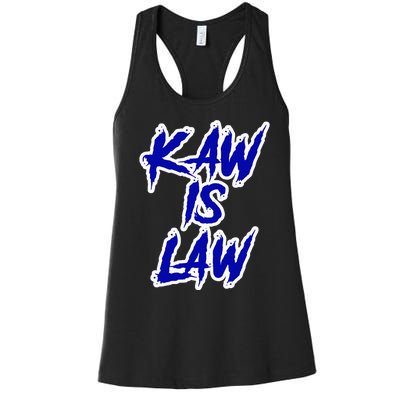 Kakaw Is Law B.A.T.T.L.E.H.A.W.K.S St. Louis Football Tailgate Women's Racerback Tank