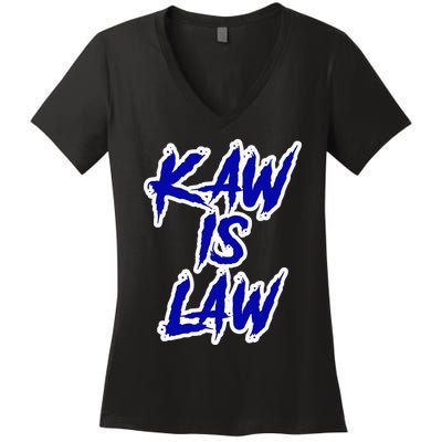 Kakaw Is Law B.A.T.T.L.E.H.A.W.K.S St. Louis Football Tailgate Women's V-Neck T-Shirt