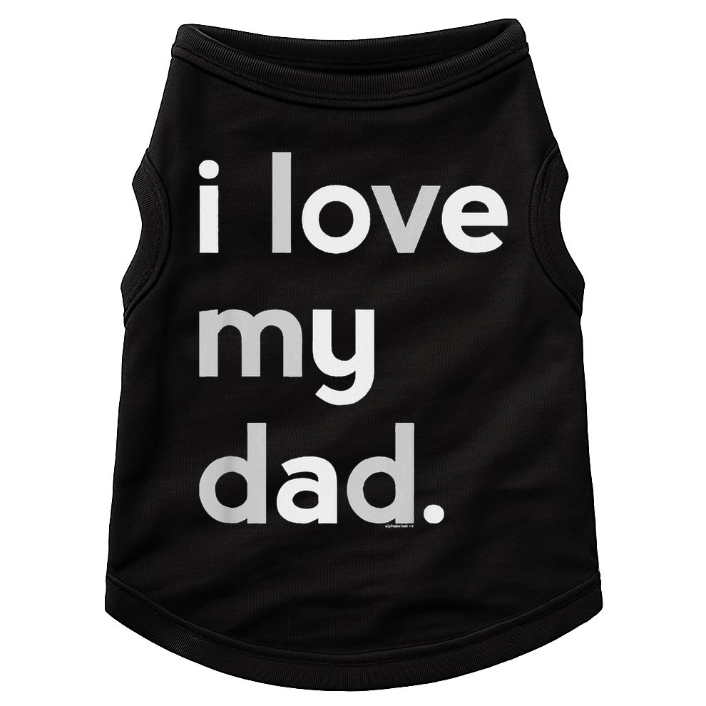 Kids I Love My Dad For Boys Daddy Cute Fathers Day Doggie Tank