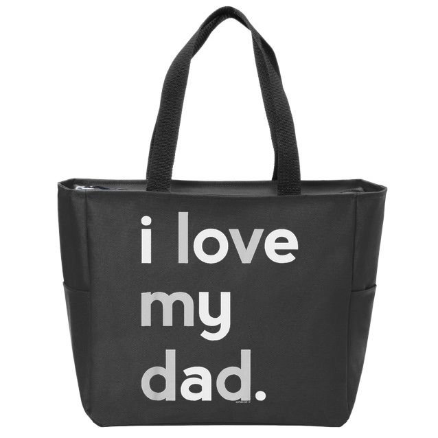 Kids I Love My Dad For Boys Daddy Cute Fathers Day Zip Tote Bag