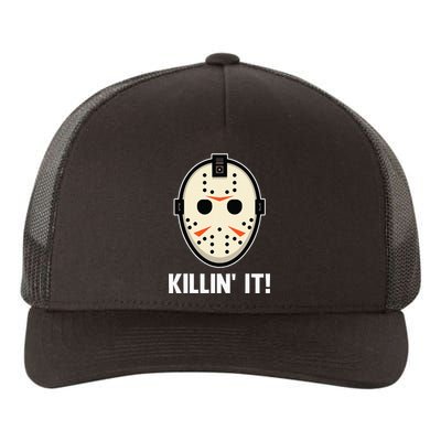 Killin It Lazy DIY Halloween Costume Funny Horror Movie Yupoong Adult 5-Panel Trucker Hat