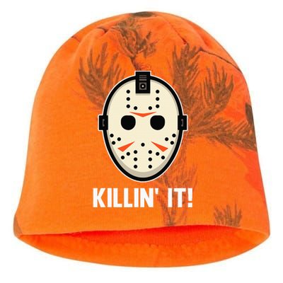 Killin It Lazy DIY Halloween Costume Funny Horror Movie Kati - Camo Knit Beanie