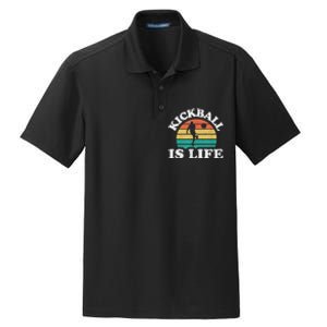 Kickball Is Life Cool Kickball Player Dry Zone Grid Polo