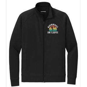 Kickball Is Life Cool Kickball Player Stretch Full-Zip Cadet Jacket