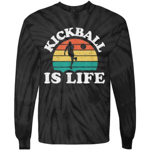 Kickball Is Life Cool Kickball Player Tie-Dye Long Sleeve Shirt