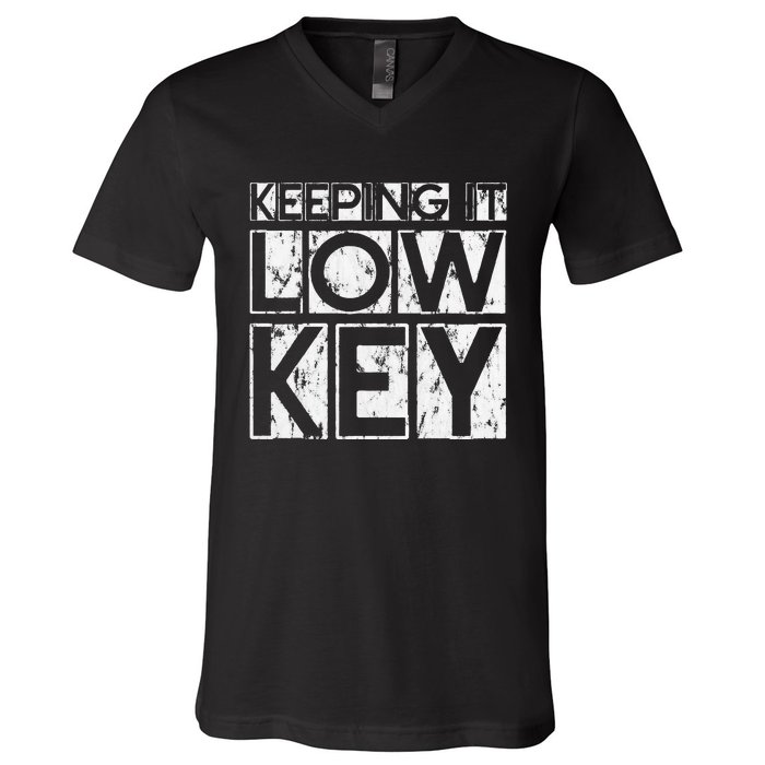 Keeping It Low Key V-Neck T-Shirt