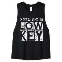 Keeping It Low Key Women's Racerback Cropped Tank