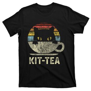 Keeping It Low Keykit Tea Black Kitty Cat Tea Lover T-Shirt