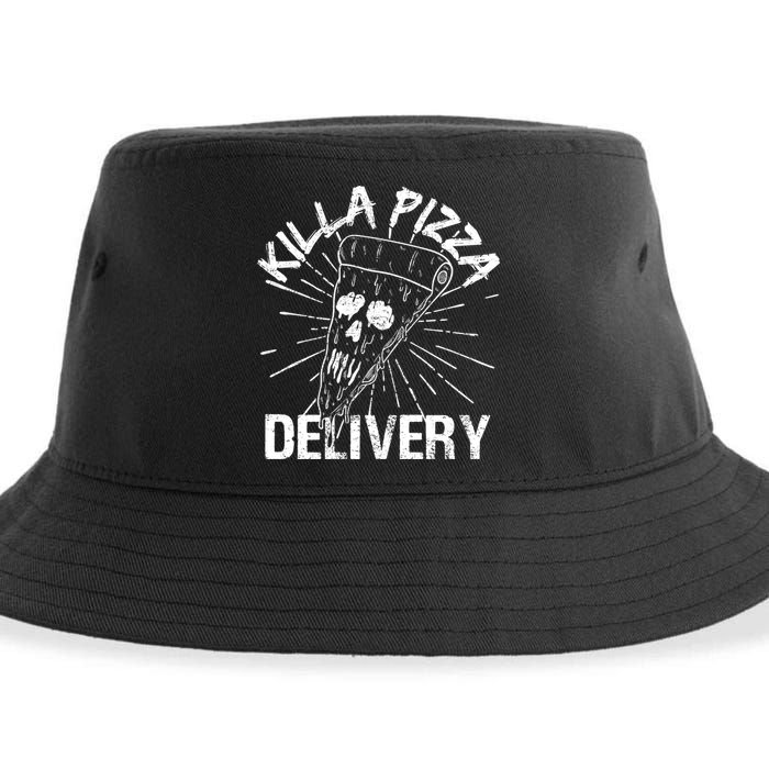 Killa Pizza Delivery Sustainable Bucket Hat