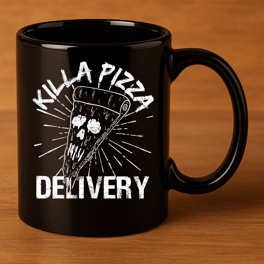 Killa Pizza Delivery 11oz C Handle Ceramic Mug
